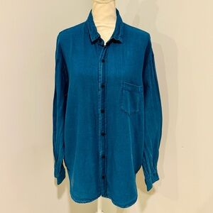 Blue Jean Button-Up Shirt by CP Shades